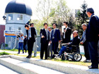 階段を下った河辺りに帯広市が整備主体となり、親水公園が計画されている