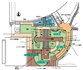 ふれあいの庭・施設平面図