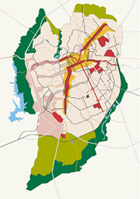 都市軸と計画